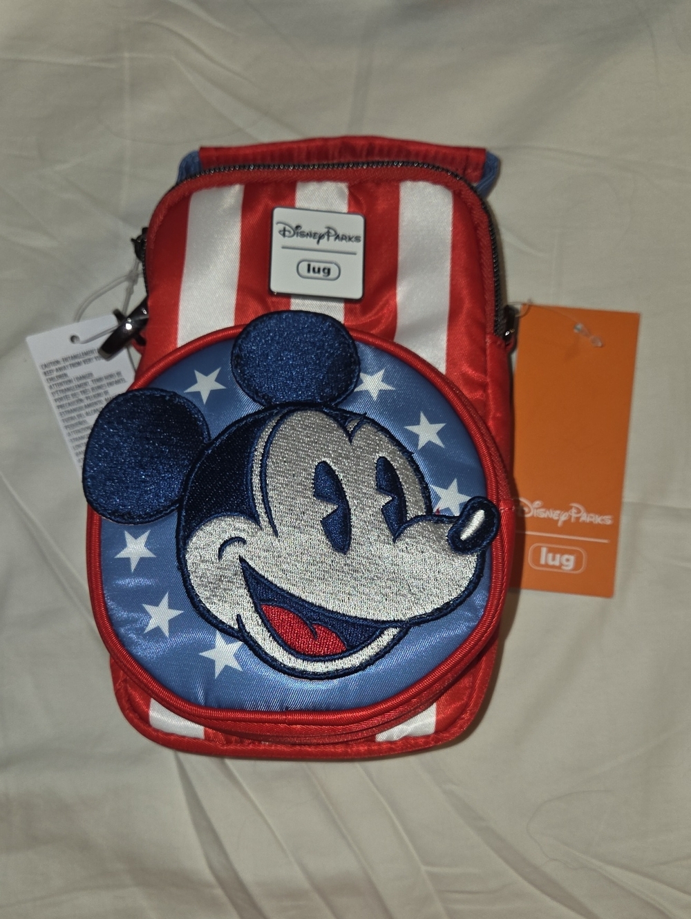 Disney Parks x Lug Mickey Americana Crossbody Bag - Red, White, Blue